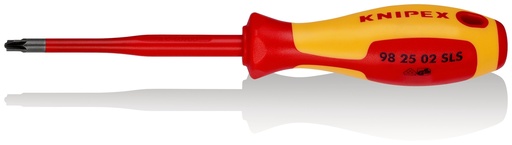 [NS-KN982502SLS] KNIPEX 98 25 02 SLS DESTORNILLADOR (SLIM) PLUSMINUS POZIDRIV® MANGO AISLANTE EN DOS COMPONENTES, SEGÚN NORMA VDE BARNIZADOS 212 MM