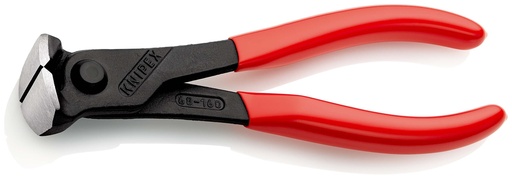 [NS-KN6801160] KNIPEX 68 01 160 ALICATE DE CORTE FRONTAL RECUBIERTOS DE PLÁSTICO NEGRO ATRAMENTADO 160 MM