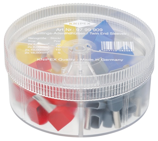 [NS-KN9799909] KNIPEX 97 99 909 CAJAS DE SURTIDOS CON PUNTERAS HUECAS AISLADAS 4 UNIDADES
