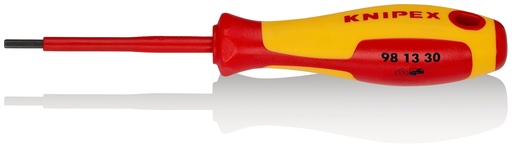 [NS-KN981330] KNIPEX 98 13 30 DESTORNILLADOR PARA TORNILLOS DE HEXÁGONO INTERIOR AISLADOS CON FUNDAS MULTICOMPONENTES, SEGÚN NORMA VDE BARNIZADOS 182 MM