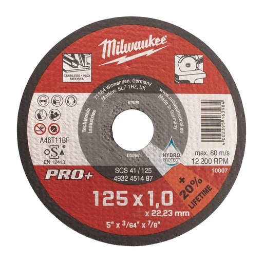 [MW4932478998] CAJA METÁLICA CON 10 DISCOS PRO + 1 mm - SCS 41/125 mm