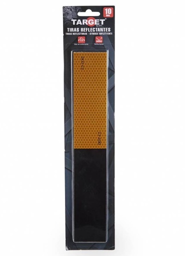 [TACRT102] TIRAS REFLECTANTES AMARILLO-NEGRO PARA EXTERIORES 10 uds.