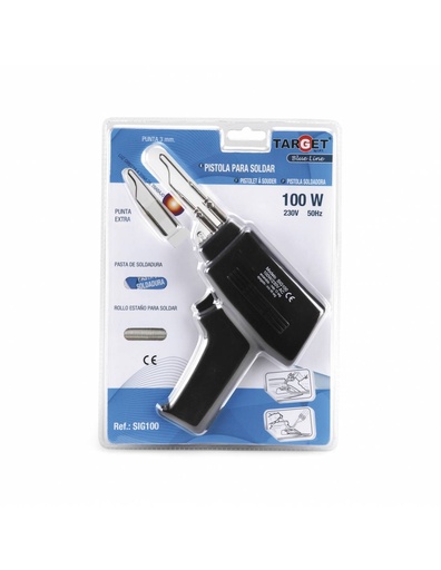 [TASIG100] SOLDADOR INSTANTÁNEO TIPO PISTOLA TARGET  100 W