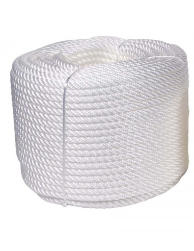 [RO414010000944] CUERDA CABLEADA POLIPROPILENO BLANCA 06 mm 100 m