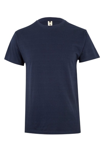 [VEMK022CV500XXL] CAMISETA BÁSICA AZUL NAVY 100% ALGODÓN XXL
