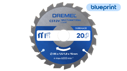 [DR2608846430] HOJA MULTIMATERIAL DREMEL BLUPRINT (CS600)
