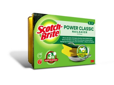 [3M7100309865] PAQUETE DE 2 ESTROPAJOS SALVA UÑAS SCOTCH-BRITE CLASICO