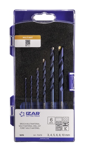 [IZ70478] JUEGO BROCAS MULTIMATERIAL 1876 3-10 mm