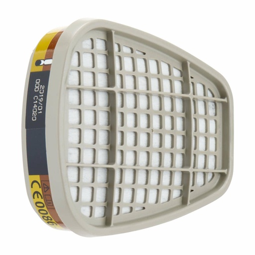 [3M7000034746] PAQUETE CON DOS FILTROS PARA GASES Y VAPORES A1 + FORMALDEHÍDO 6075