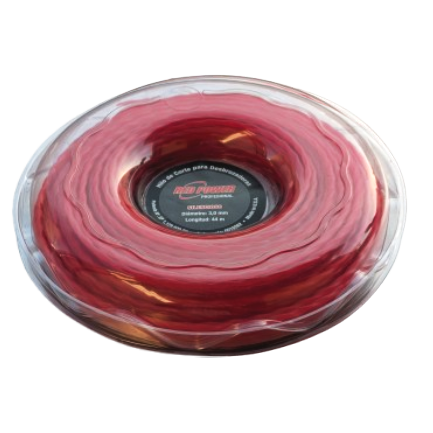 [TBL0010262] HILO DESBROZADORA NYLON ROJO 3,0 mm x 44 m VORTEX