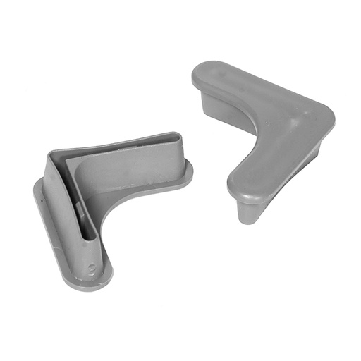 [8425437040030] PIES DE ESTANTERÍA GRISES EN "L" 40 x 40 mm