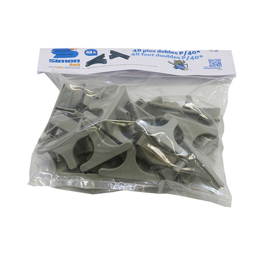 [8425437041198] PIES DE ESTANTERÍA EN "T" 40 X 80 mm