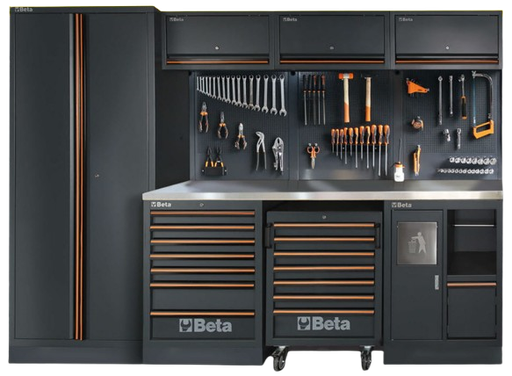 [NS-BE045009158] COMBINACIÓN MOBILIARIO PARA TALLER C45PRO 2.0 CON 268 HERRAMIENTAS