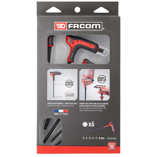 [FC84TZSAPB] JUEGO 6 LLAVES ALLEN MANGO EN "T"