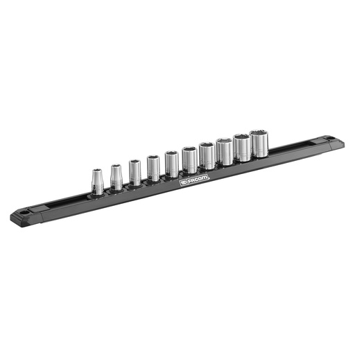 [FCR40EGRPPB] JUEGO 10 VASOS OGVGRIP 1/4" 6 CARAS EN REGLETA