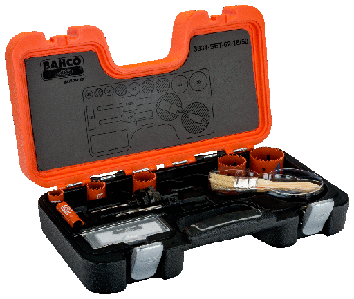 [BA3834SET621650] JUEGO 6 CORONAS BI-METAL 15-50 mm 3834-62-16/50