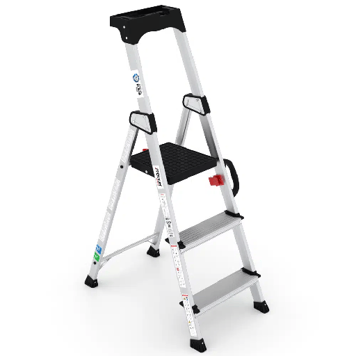 [PER14H0239] ESCALERA TIJERA CON PLATAFORMA DELUXE 3 PELDAÑOS