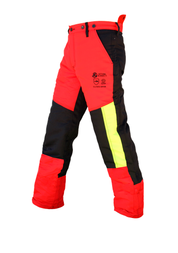 [RO6443RM] PANTALÓN ANTI CORTE PARA MOTOSIERRA CLASE 2 6443 ROJO M