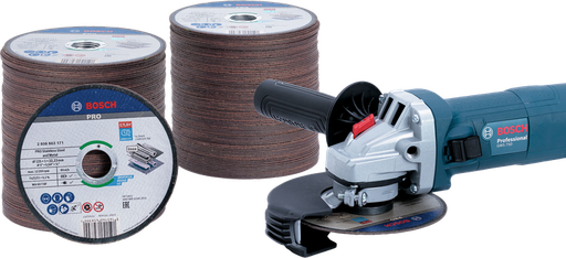 [BO061599767R] LOTE 200 DISCOS 125x1mm + AMOLADORA GWS 750