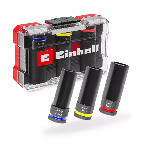 [EI49109263] JUEGO DE 3 VASOS DE 1/2" DE IMPACTO (17, 19 y 21)
