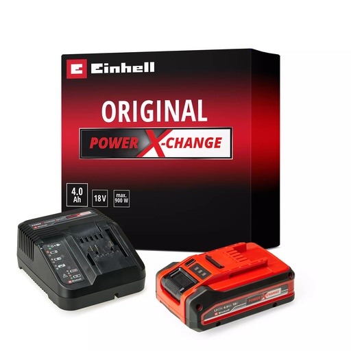 [EI4512159] KIT CARGADOR POWER-X 18V + 1 BATERÍA 18V 4.0 Ah PLUS STARTER KIT
