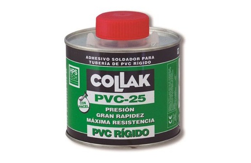 [CO200500TP] BOTE ADHESIVO PVC PRESIÓN PVC-25 CON PINCEL 500 ml SECADO RÁPIDO