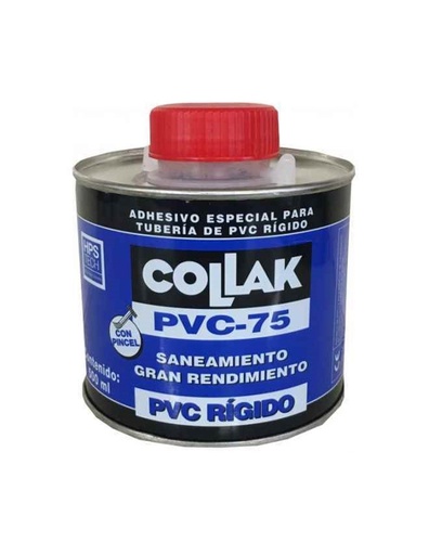 [CO230500TP] BOTE ADHESIVO PVC SANEAMIENTO PVC-75 CON PINCEL 500 ml SECADO LENTO
