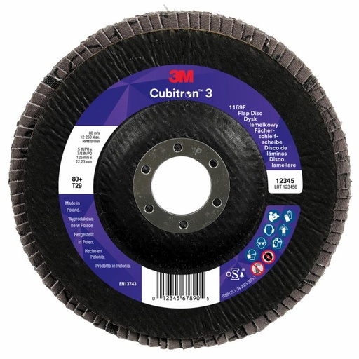 [3M7100379654] DISCO LAMINAS CUBITRON 3 1169F 125 mm P60