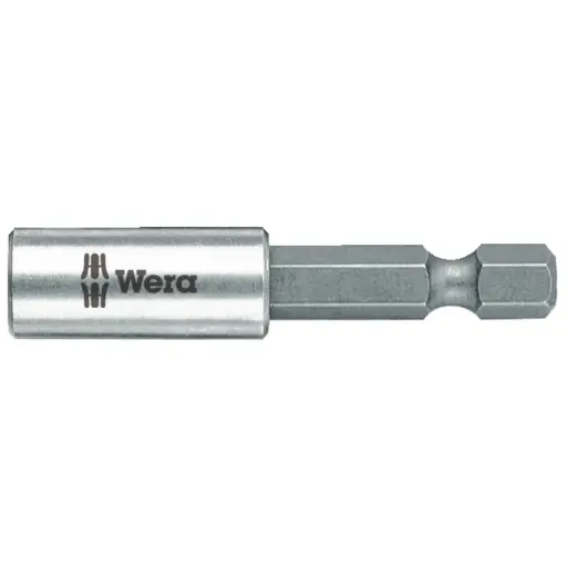 [WE05160924001] PORTA PUNTAS CON ANILLO DE RETENCIÓN INOX 1/4 x 75 WERA